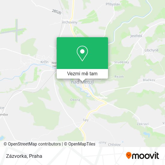 Zázvorka mapa