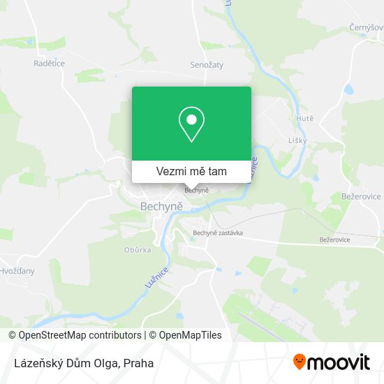 Lázeňský Dům Olga mapa