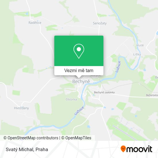 Svatý Michal mapa