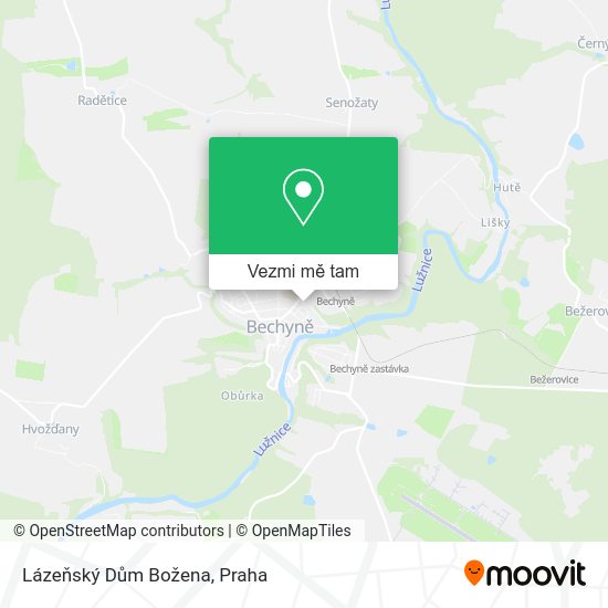 Lázeňský Dům Božena mapa
