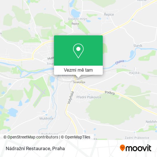 Nádražní Restaurace mapa