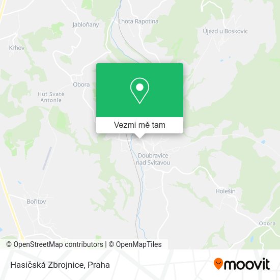 Hasičská Zbrojnice mapa