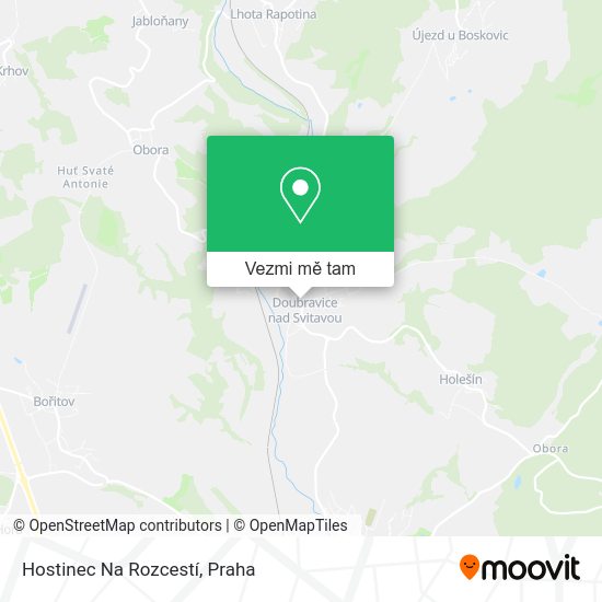 Hostinec Na Rozcestí mapa