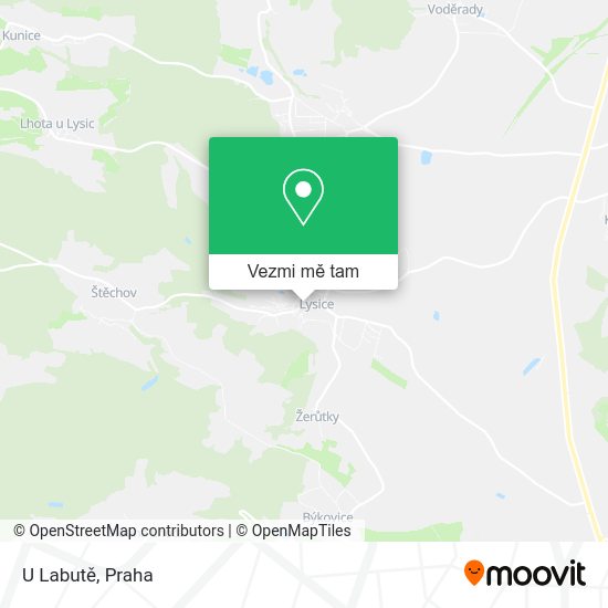 U Labutě mapa
