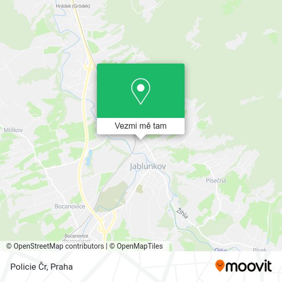 Policie Čr mapa