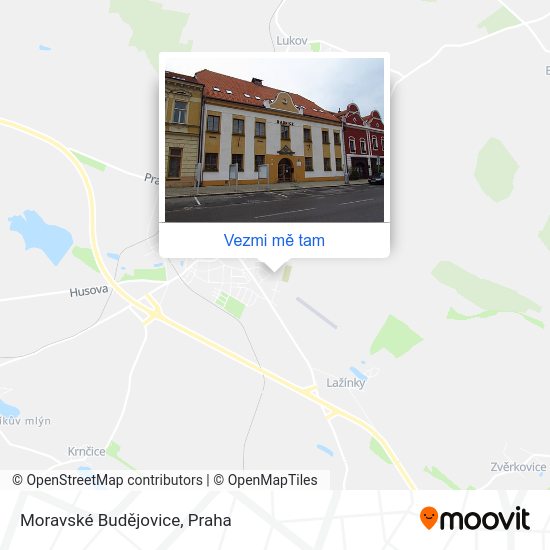 Moravské Budějovice mapa