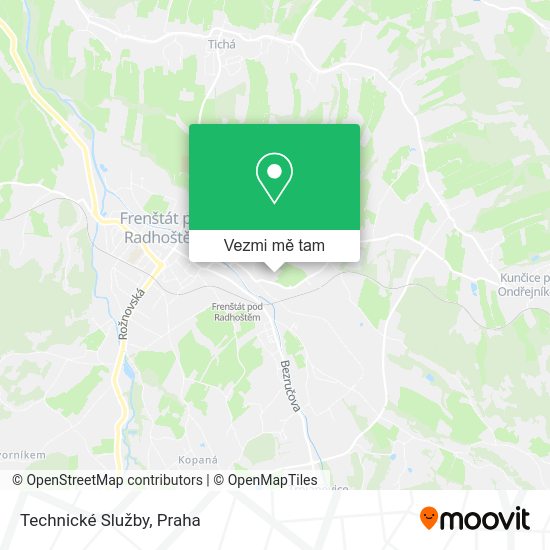 Technické Služby mapa