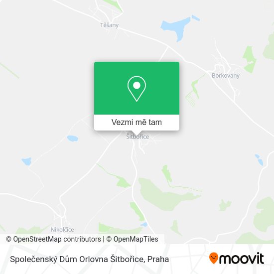 Společenský Dům Orlovna Šitbořice mapa