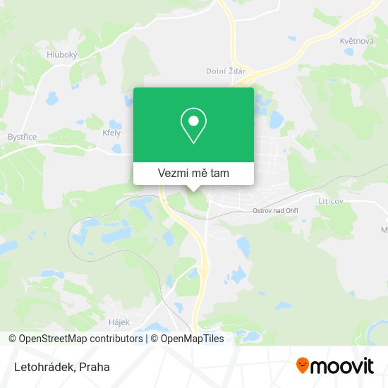 Letohrádek mapa