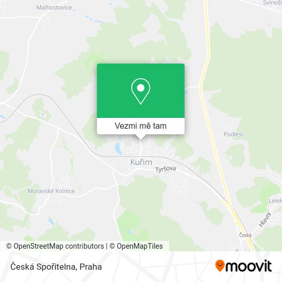Česká Spořitelna mapa