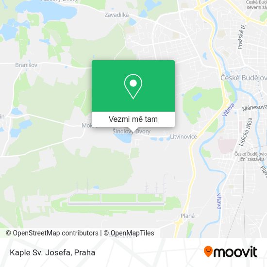 Kaple Sv. Josefa mapa
