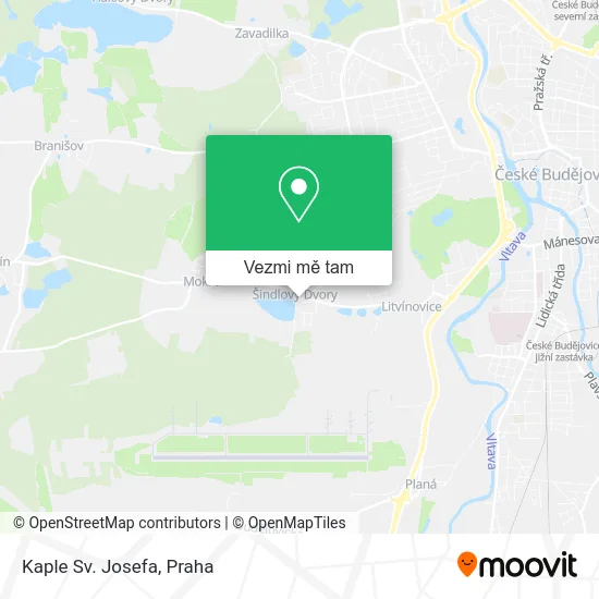 Kaple Sv. Josefa mapa