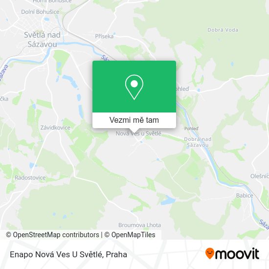 Enapo Nová Ves U Světlé mapa