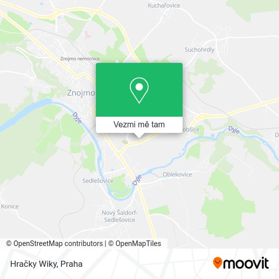 Hračky Wiky mapa