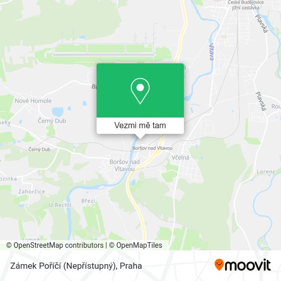 Zámek Poříčí (Nepřístupný) mapa