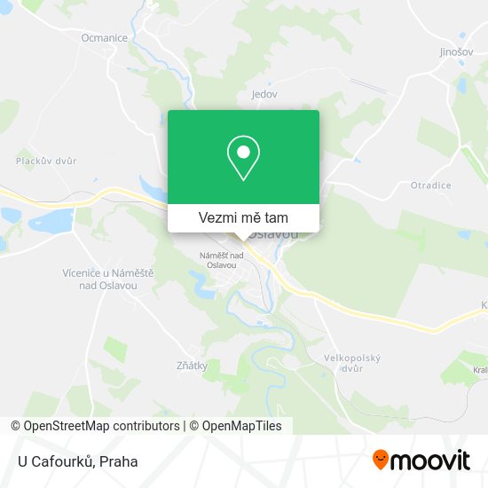 U Cafourků mapa