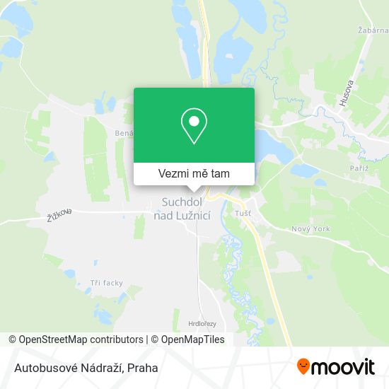 Autobusové Nádraží mapa