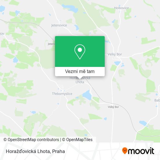 Horažďovická Lhota mapa