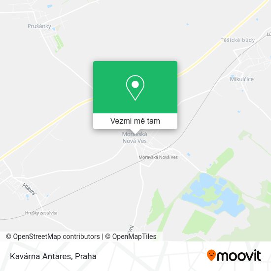 Kavárna Antares mapa