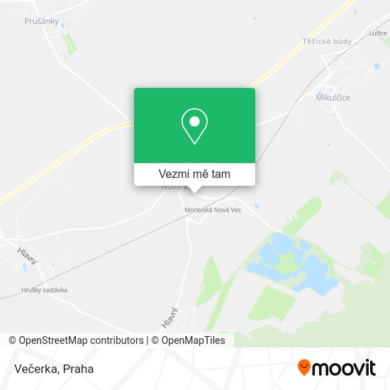 Večerka mapa