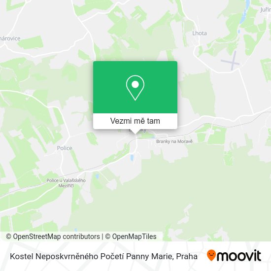 Kostel Neposkvrněného Početí Panny Marie mapa