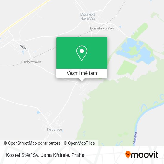 Kostel Stětí Sv. Jana Křtitele mapa