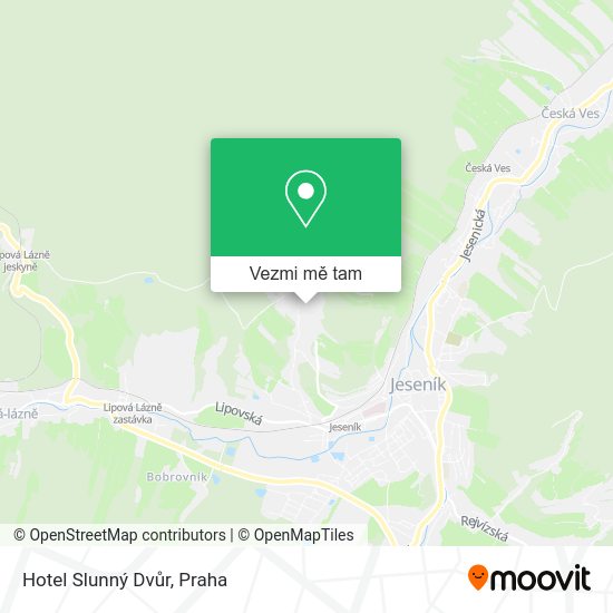 Hotel Slunný Dvůr mapa