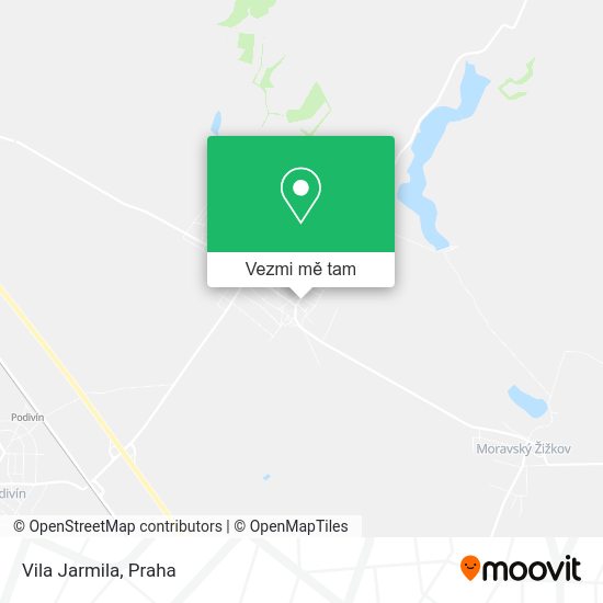 Vila Jarmila mapa