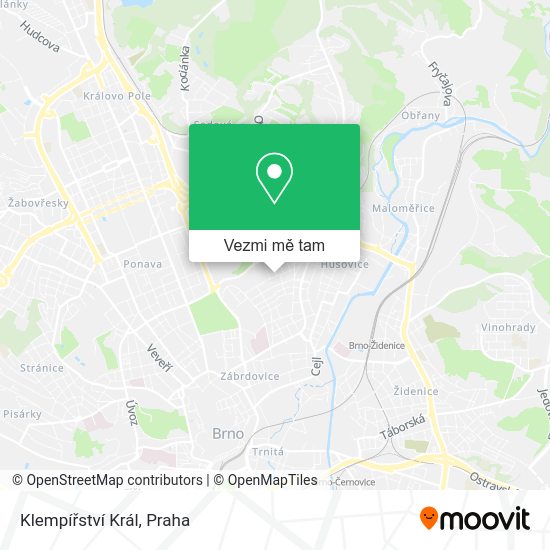 Klempířství Král mapa
