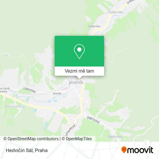 Hedvičin Sál mapa