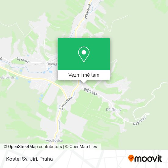 Kostel Sv. Jiří mapa