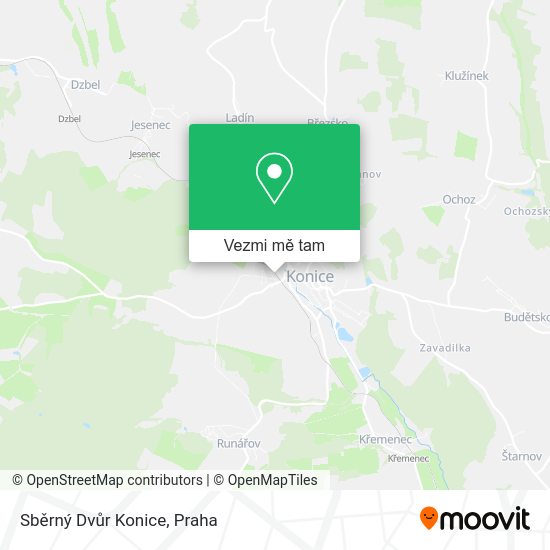 Sběrný Dvůr Konice mapa