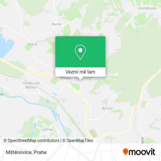 Mštěnovice mapa