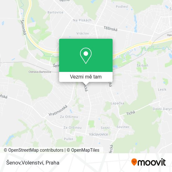 Šenov,Volenství mapa