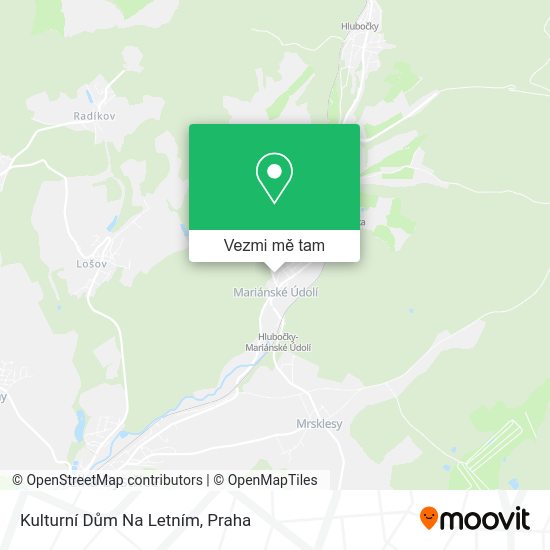 Kulturní Dům Na Letním mapa