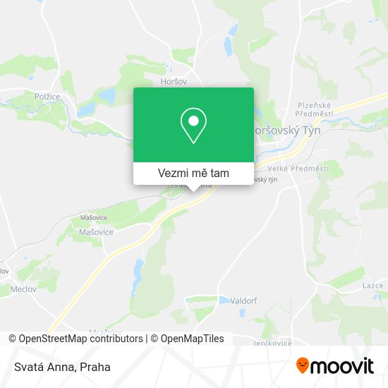 Svatá Anna mapa
