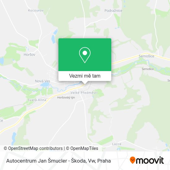 Autocentrum Jan Šmucler - Škoda, Vw mapa