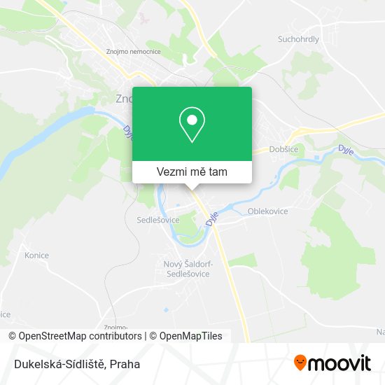 Dukelská-Sídliště mapa