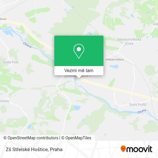 Zš Střelské Hoštice mapa