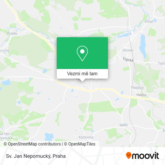 Sv. Jan Nepomucký mapa