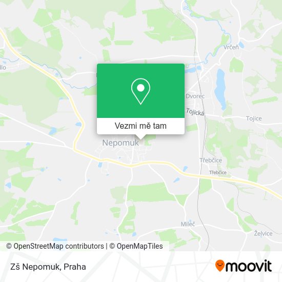 Zš Nepomuk mapa