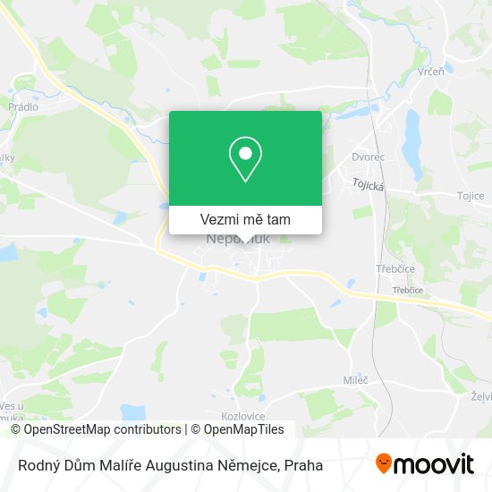 Rodný Dům Malíře Augustina Němejce mapa