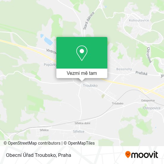 Obecní Úřad Troubsko mapa