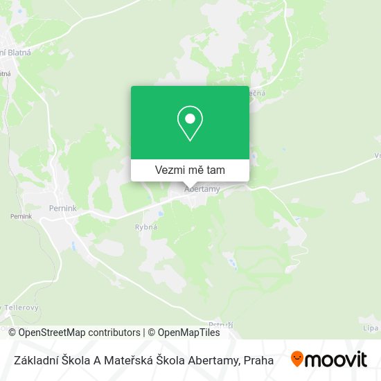 Základní Škola A Mateřská Škola Abertamy mapa