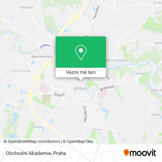 Obchodní Akademie mapa