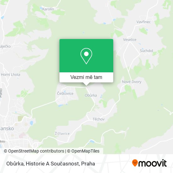 Obůrka, Historie A Současnost mapa