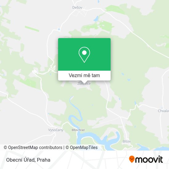 Obecní Úřad mapa