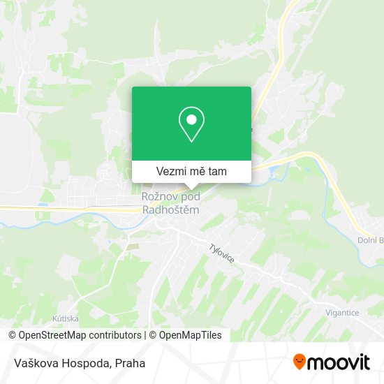 Vaškova Hospoda mapa