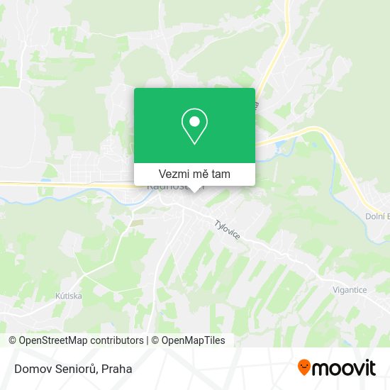 Domov Seniorů mapa
