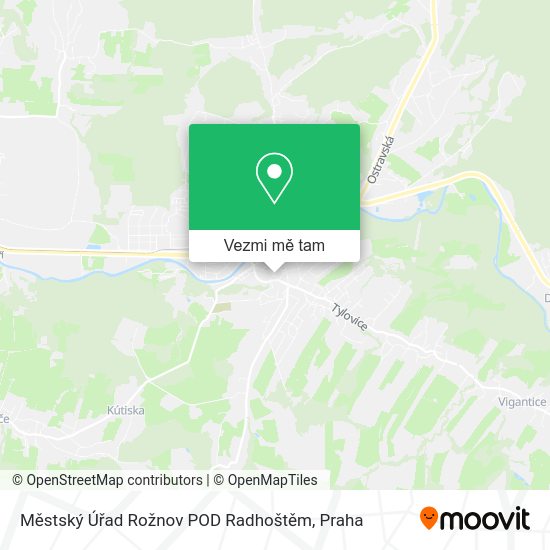 Městský Úřad Rožnov POD Radhoštěm mapa